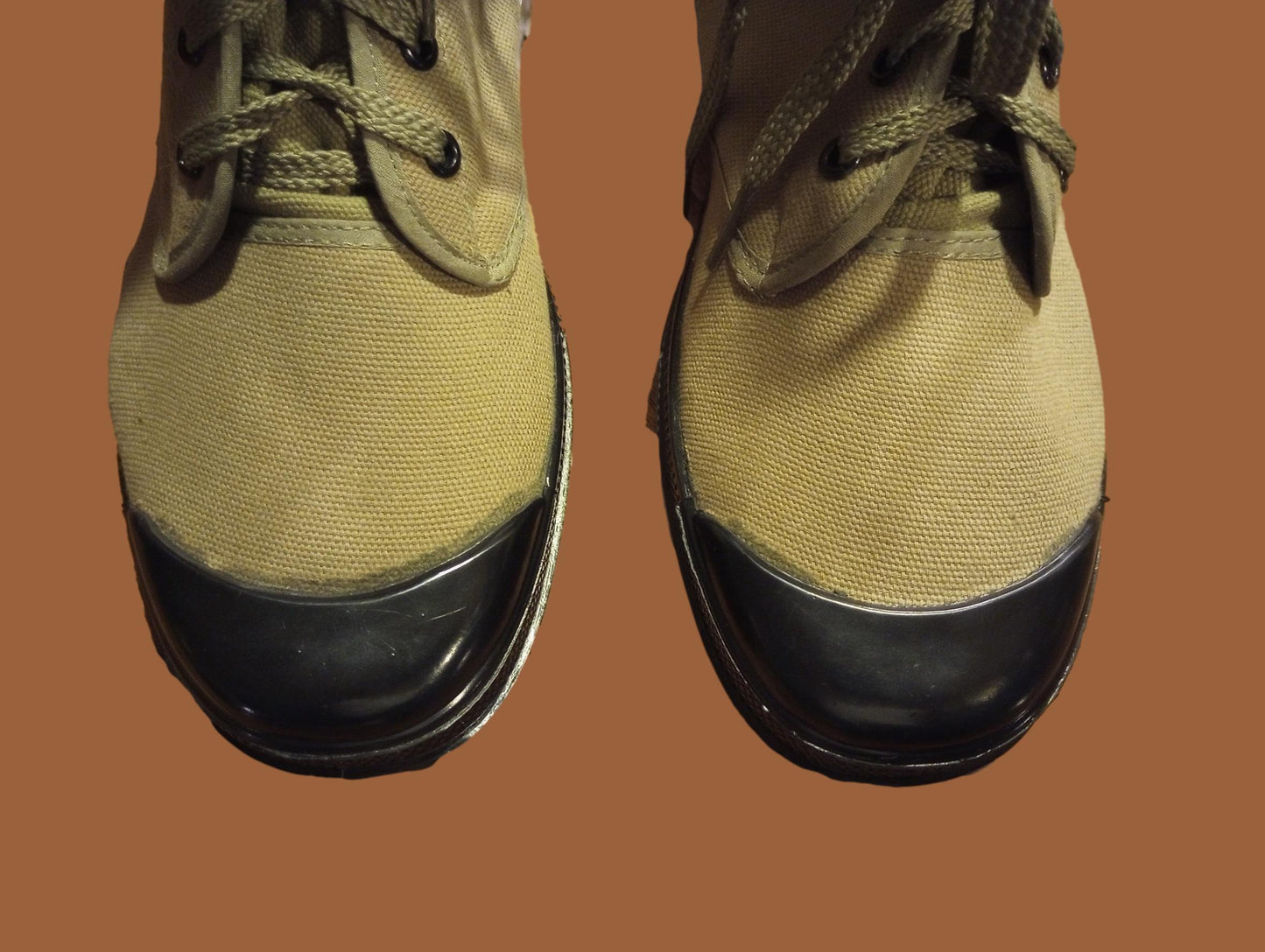 FRENCH STYLE JUNGLE COMBAT BOOT CANVAS COMMANDO SIZE 10