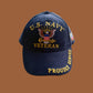 U.S NAVY VETERAN HAT BALLCAP OFFICIAL LICENSED NAVY PRODUCT PROUDLY SERVED