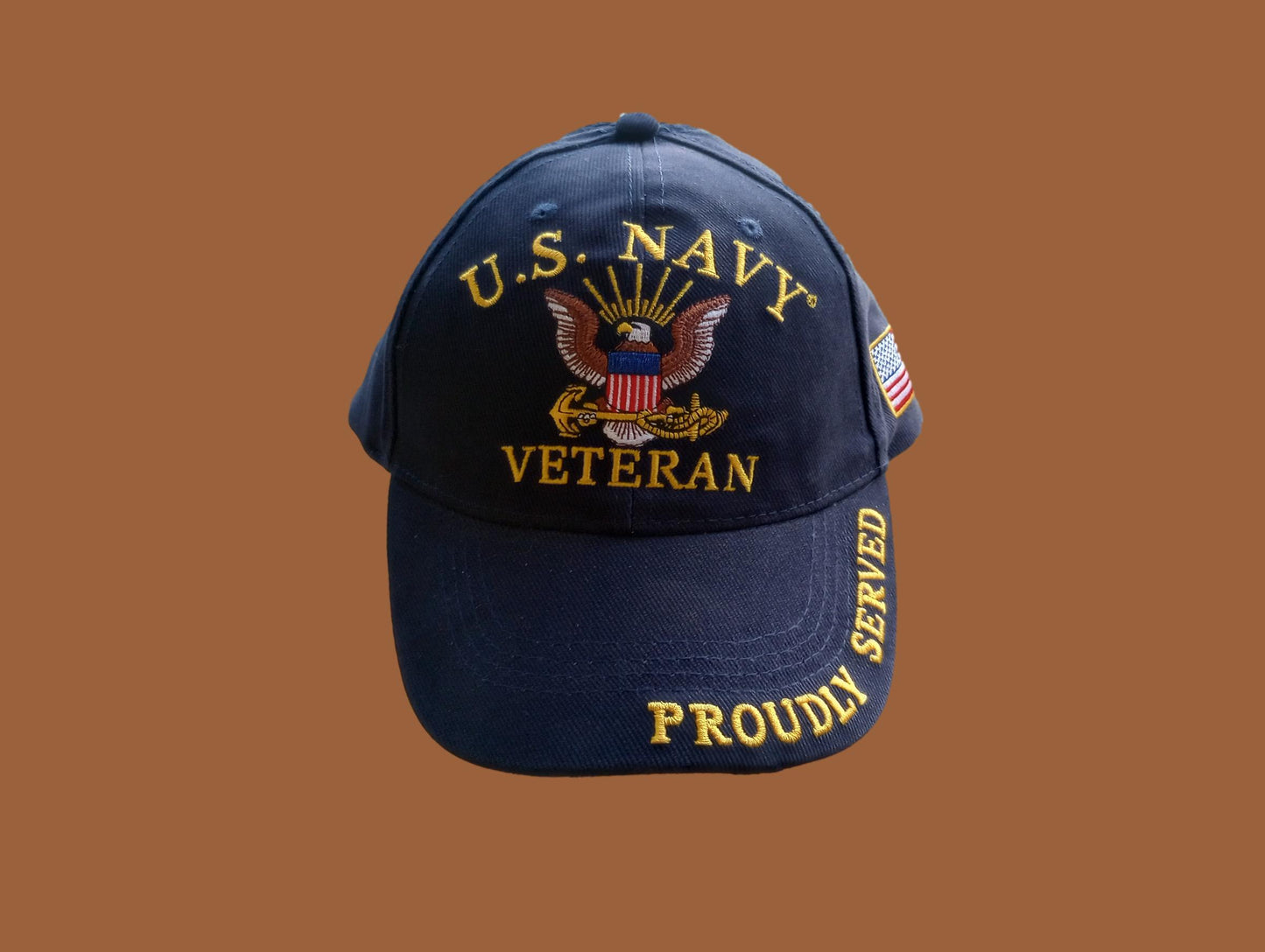 U.S NAVY VETERAN HAT BALLCAP OFFICIAL LICENSED NAVY PRODUCT PROUDLY SERVED