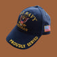 U.S NAVY VETERAN HAT BALLCAP OFFICIAL LICENSED NAVY PRODUCT PROUDLY SERVED