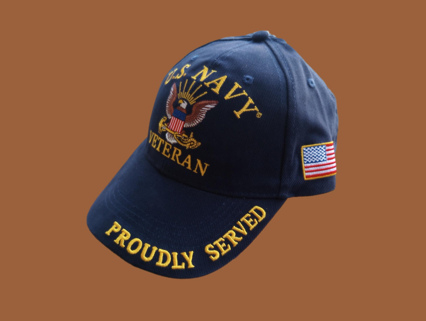 U.S NAVY VETERAN HAT BALLCAP OFFICIAL LICENSED NAVY PRODUCT PROUDLY SERVED
