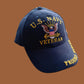 U.S NAVY VETERAN HAT BALLCAP OFFICIAL LICENSED NAVY PRODUCT PROUDLY SERVED