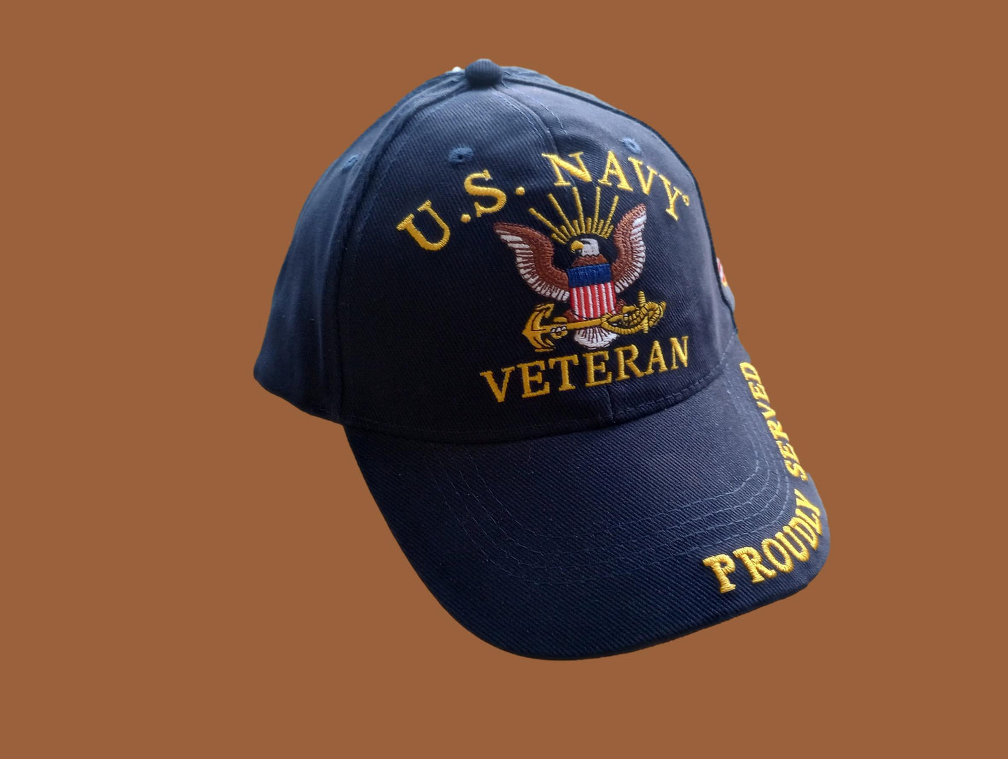 U.S NAVY VETERAN HAT BALLCAP OFFICIAL LICENSED NAVY PRODUCT PROUDLY SERVED