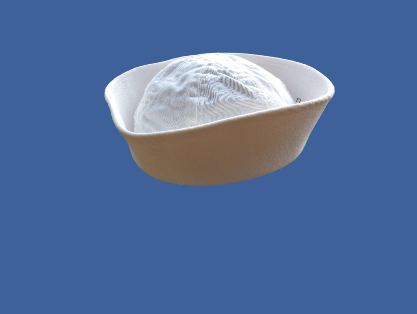 U.S NAVY ISSUE SAILOR CAP WHITE DIXIE CUP HAT COTTON TWILL GOB VINTAGE SURPLUS