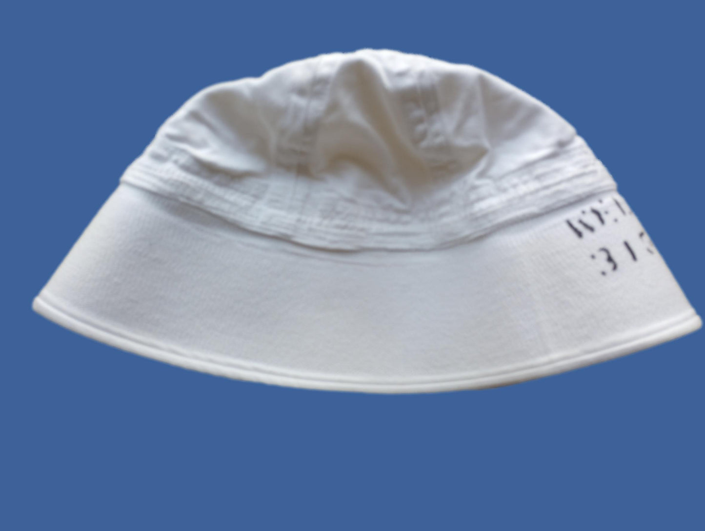 U.S NAVY ISSUE SAILOR CAP WHITE DIXIE CUP HAT COTTON TWILL GOB VINTAGE SURPLUS