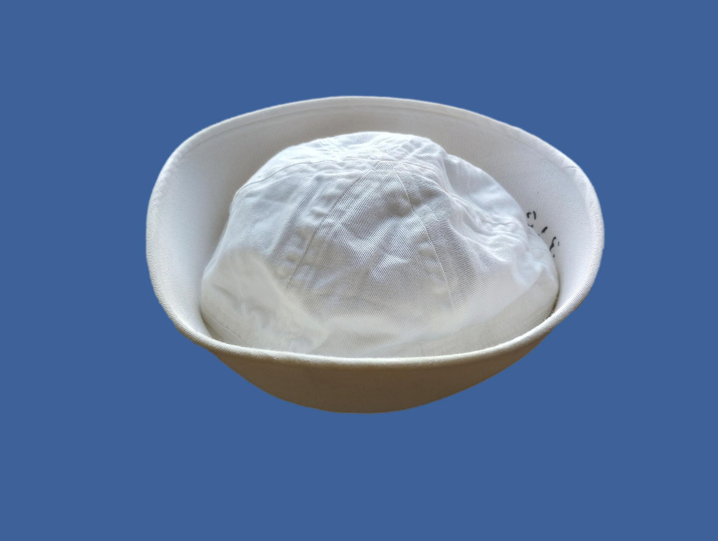 U.S NAVY ISSUE SAILOR CAP WHITE DIXIE CUP HAT COTTON TWILL GOB VINTAGE SURPLUS