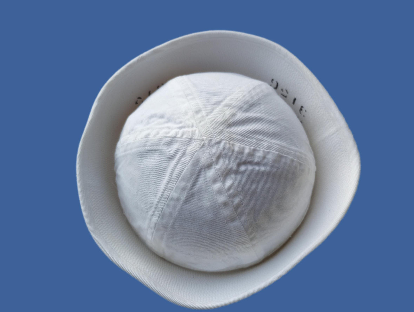 U.S NAVY ISSUE SAILOR CAP WHITE DIXIE CUP HAT COTTON TWILL GOB VINTAGE SURPLUS