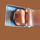 POST WAR WEST GERMAN ARMY LEATHER BELT + BUCKLE SIZE MEDIUM 100cm 39" INCHES