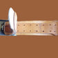POST WAR WEST GERMAN ARMY LEATHER BELT + BUCKLE SIZE MEDIUM 100cm 39" INCHES