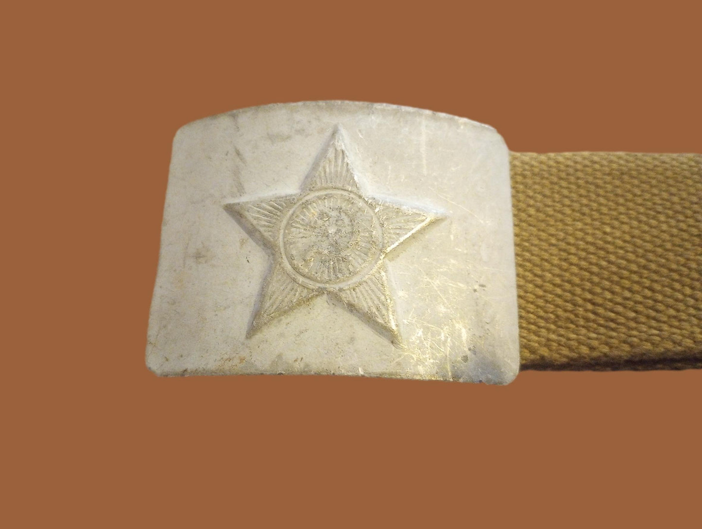 RUSSIAN ARMY CANVAS BELT COMBAT UNIFORM SOVIET USSR MILITARY 1950'S ORIGINAL