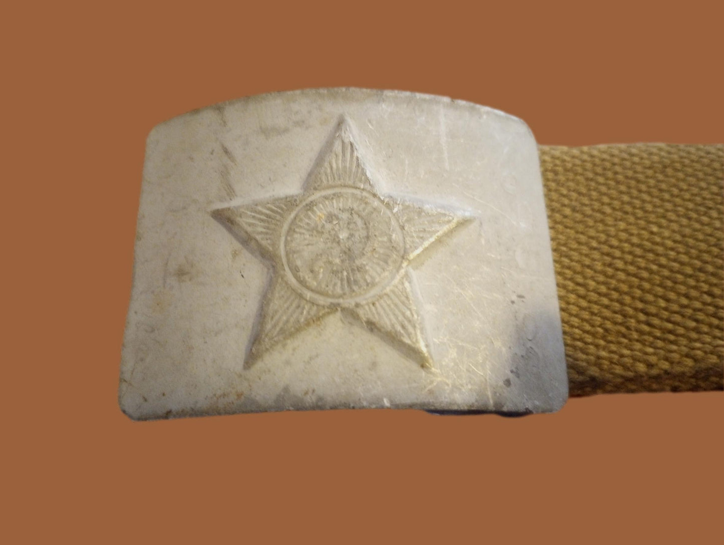 RUSSIAN ARMY CANVAS BELT COMBAT UNIFORM SOVIET USSR MILITARY 1950'S ORIGINAL