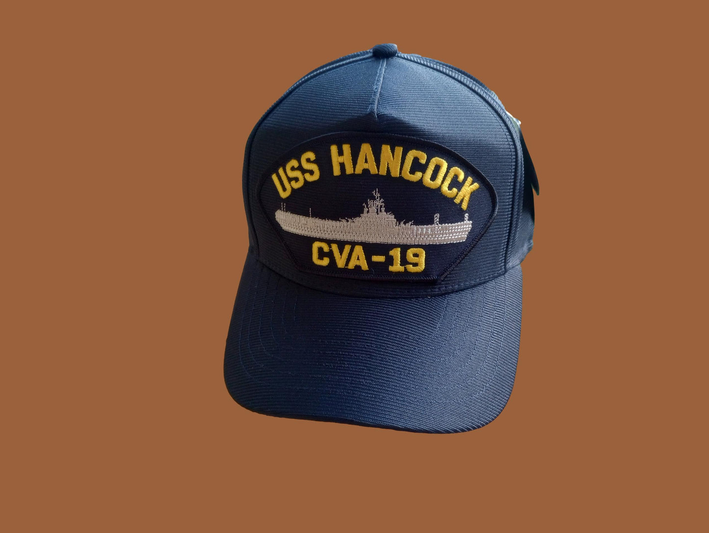USS HANCOCK CVA-19 U.S NAVY SHIP HAT OFFICIAL U.S MILITARY BALL CAP USA MADE
