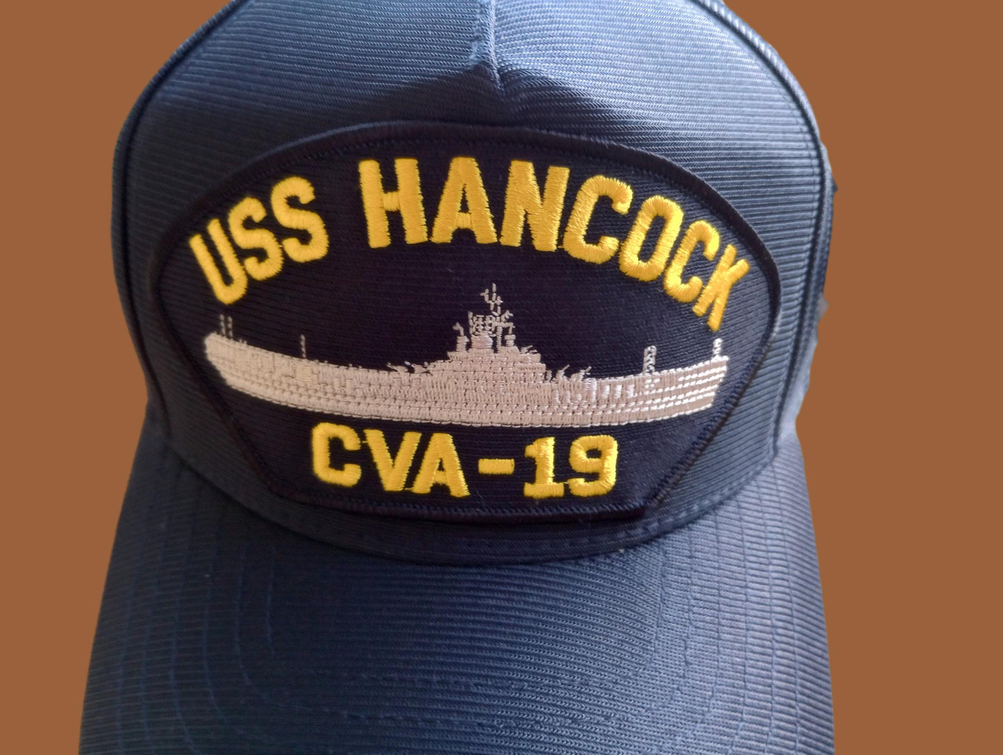 USS HANCOCK CVA-19 U.S NAVY SHIP HAT OFFICIAL U.S MILITARY BALL CAP USA MADE