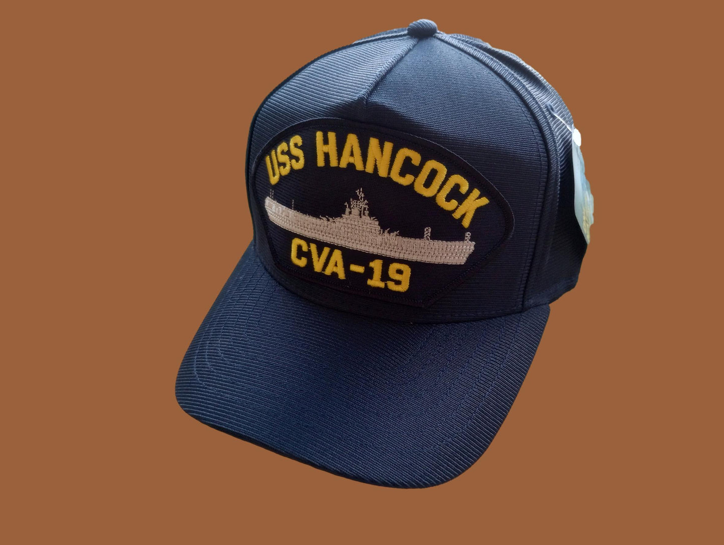 USS HANCOCK CVA-19 U.S NAVY SHIP HAT OFFICIAL U.S MILITARY BALL CAP USA MADE