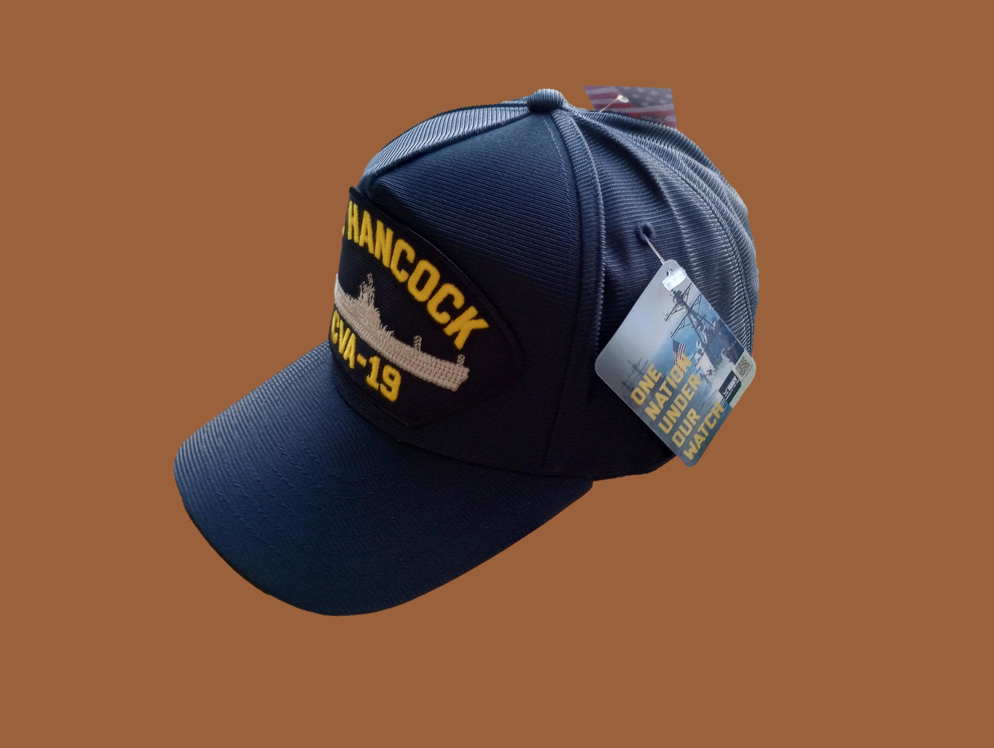 USS HANCOCK CVA-19 U.S NAVY SHIP HAT OFFICIAL U.S MILITARY BALL CAP USA MADE