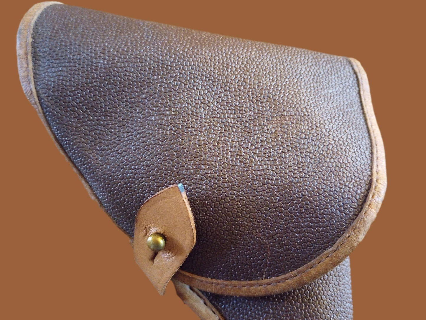 RUSSIAN MILITARY LEATHER HOLSTER 1895 NAGANT REVOLVER POST WWII SURPLUS