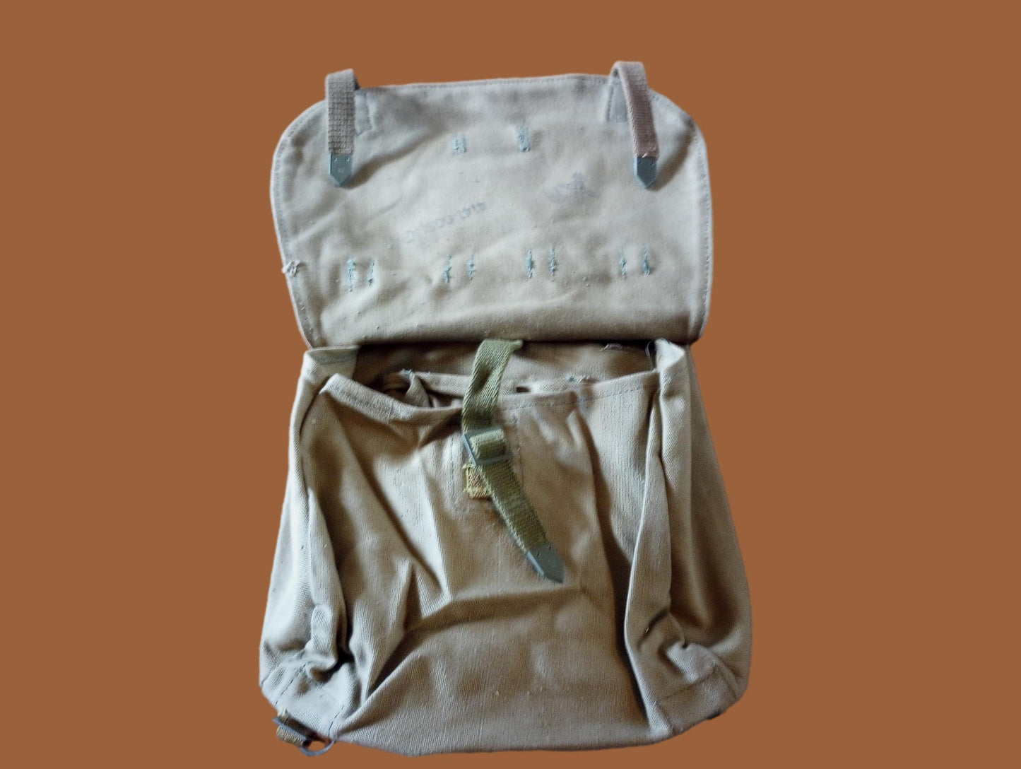 CZECH MILITARY SHOULDER BAG BREAD SATCHEL HAVERSACK BAG SHOULDER STRAP GENUINE