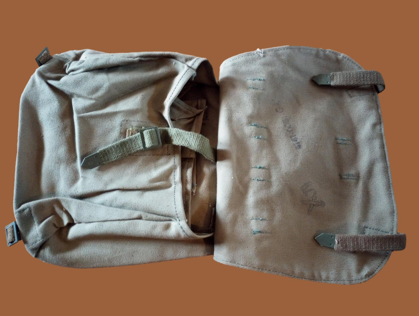 CZECH MILITARY SHOULDER BAG BREAD SATCHEL HAVERSACK BAG SHOULDER STRAP GENUINE