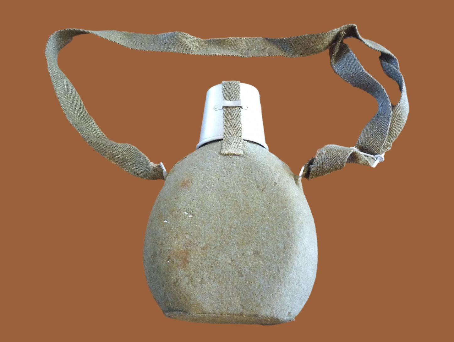 WWII ITALIAN MILITARY CANTEEN MOUNTAIN TROOPS WATER BOTTLE NORTH AFRICA