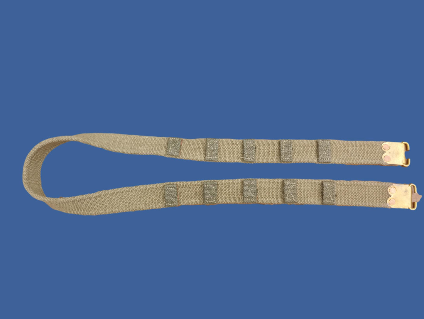 WWII BRITISH MILITARY ENFIELD KHAKI RIFLE SLING P-37 FN BELGIAN FAL 49 ORIGINAL