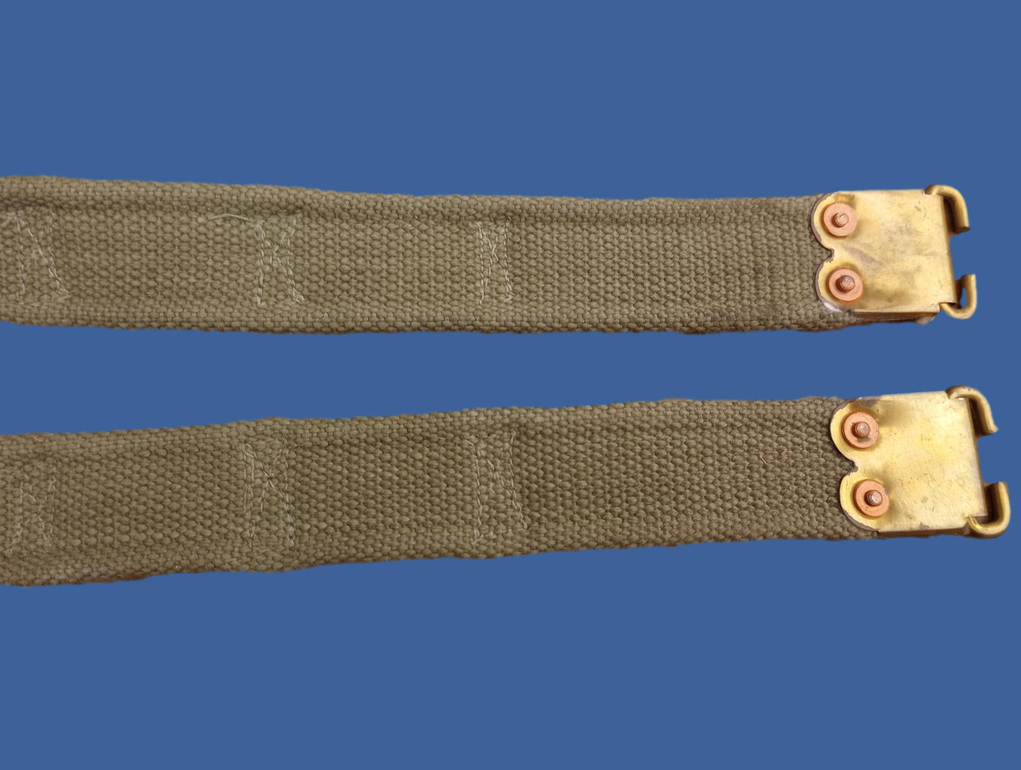 WWII BRITISH MILITARY ENFIELD KHAKI RIFLE SLING P-37 FN BELGIAN FAL 49 ORIGINAL