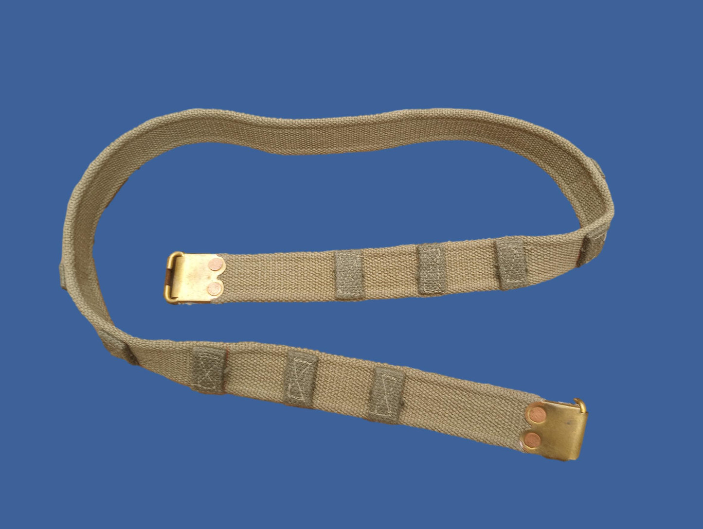 WWII BRITISH MILITARY ENFIELD KHAKI RIFLE SLING P-37 FN BELGIAN FAL 49 ORIGINAL
