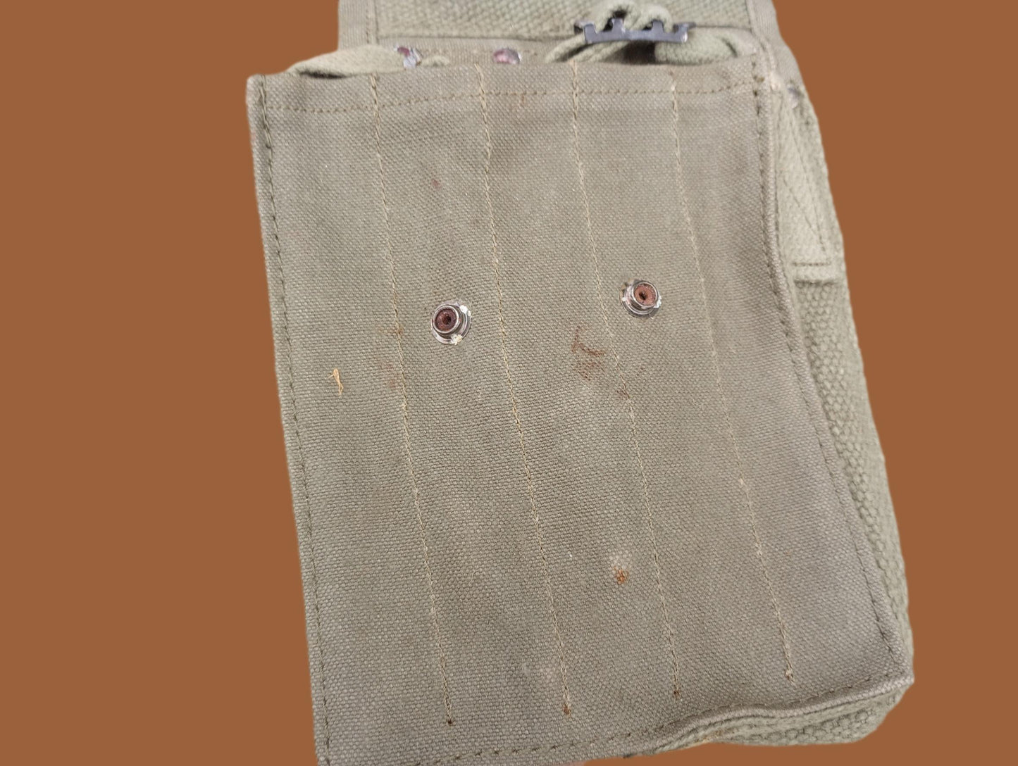 French military mat rifle magazine pouch 5 cell ammo shoulder bag genuine