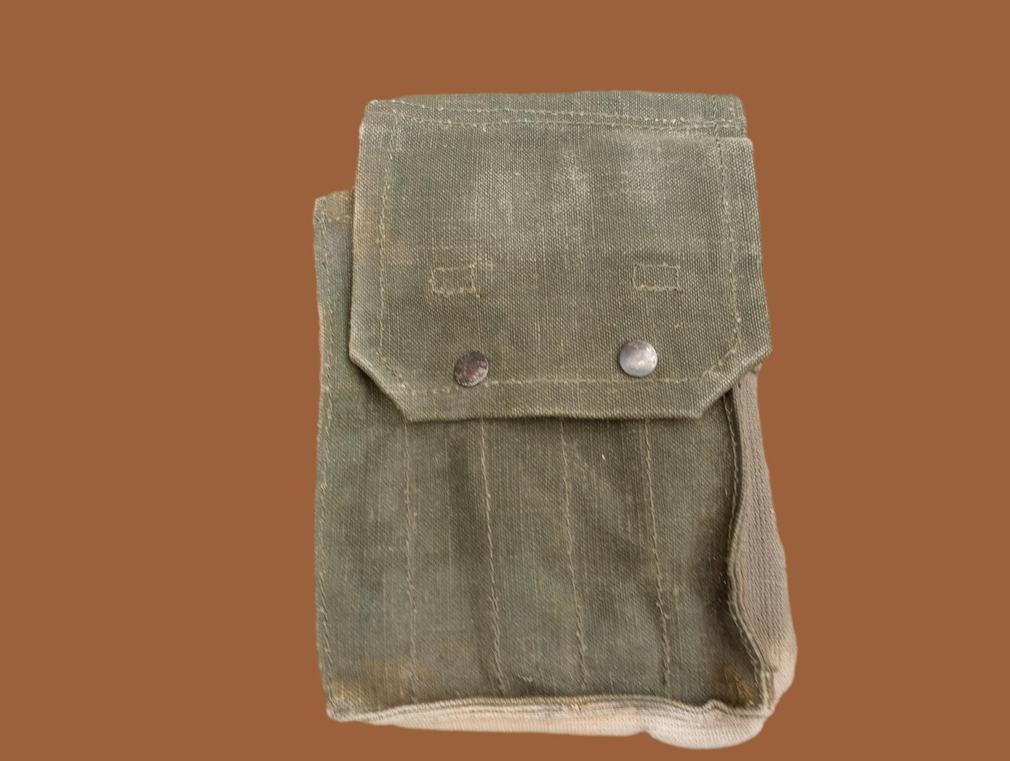 French military mat rifle magazine pouch 5 cell ammo shoulder bag genuine