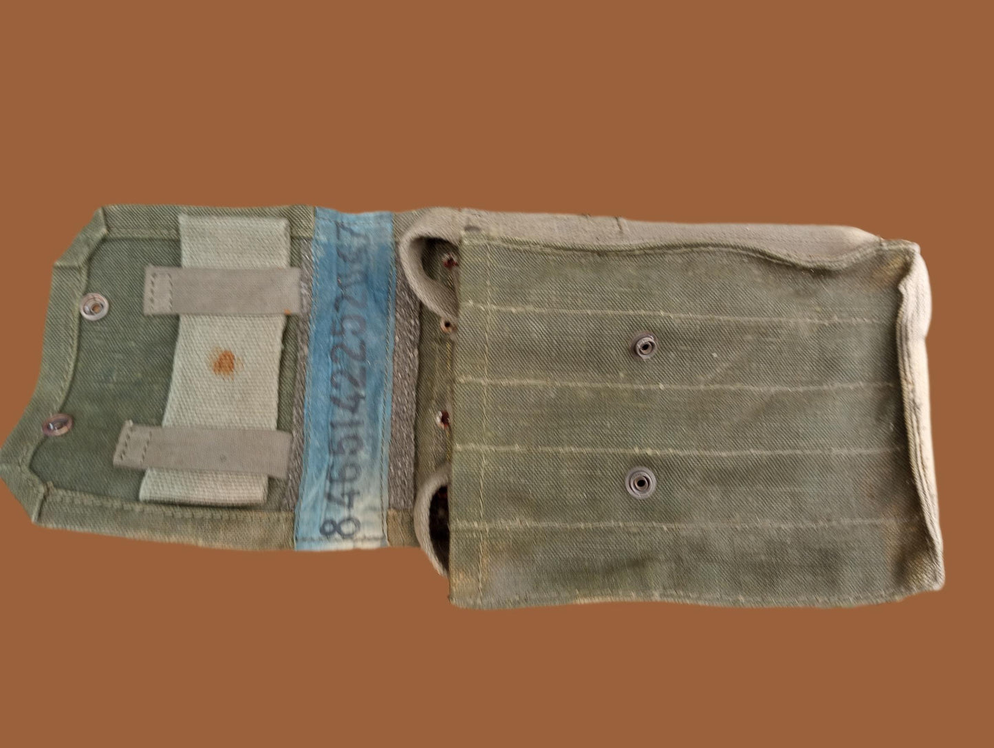 French military mat rifle magazine pouch 5 cell ammo shoulder bag genuine