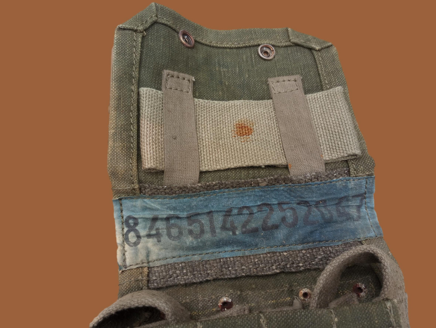 French military mat rifle magazine pouch 5 cell ammo shoulder bag genuine