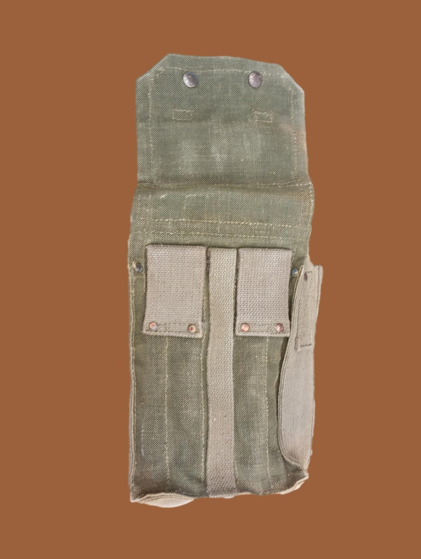 French military mat rifle magazine pouch 5 cell ammo shoulder bag genuine