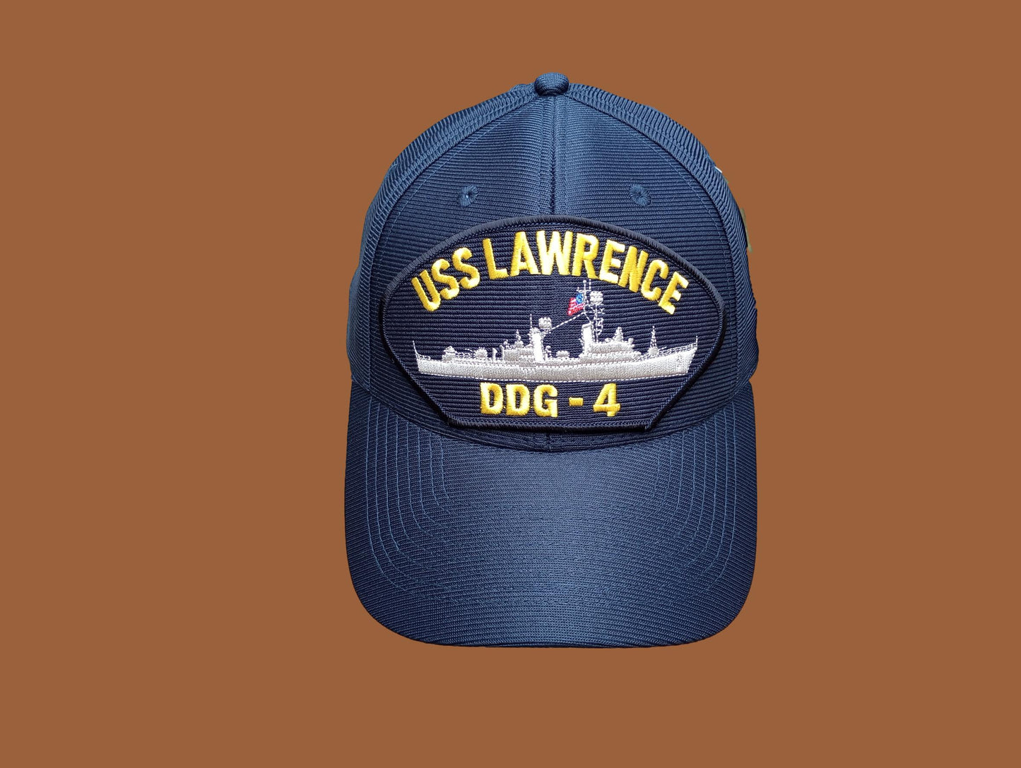 USS LAWRENCE DDG- 4 NAVY SHIP HAT U.S MILITARY OFFICIAL BALL CAP U.S.A MADE