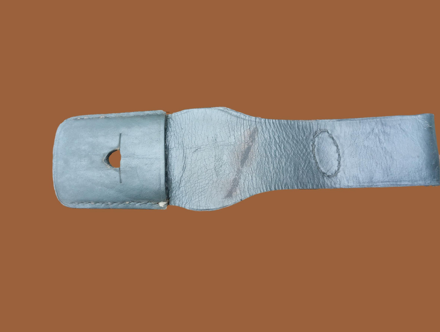 WWII ITALIAN MILITARY MODEL 1891 LEATHER BAYONET BELT FROG ORIGINAL VINTAGE