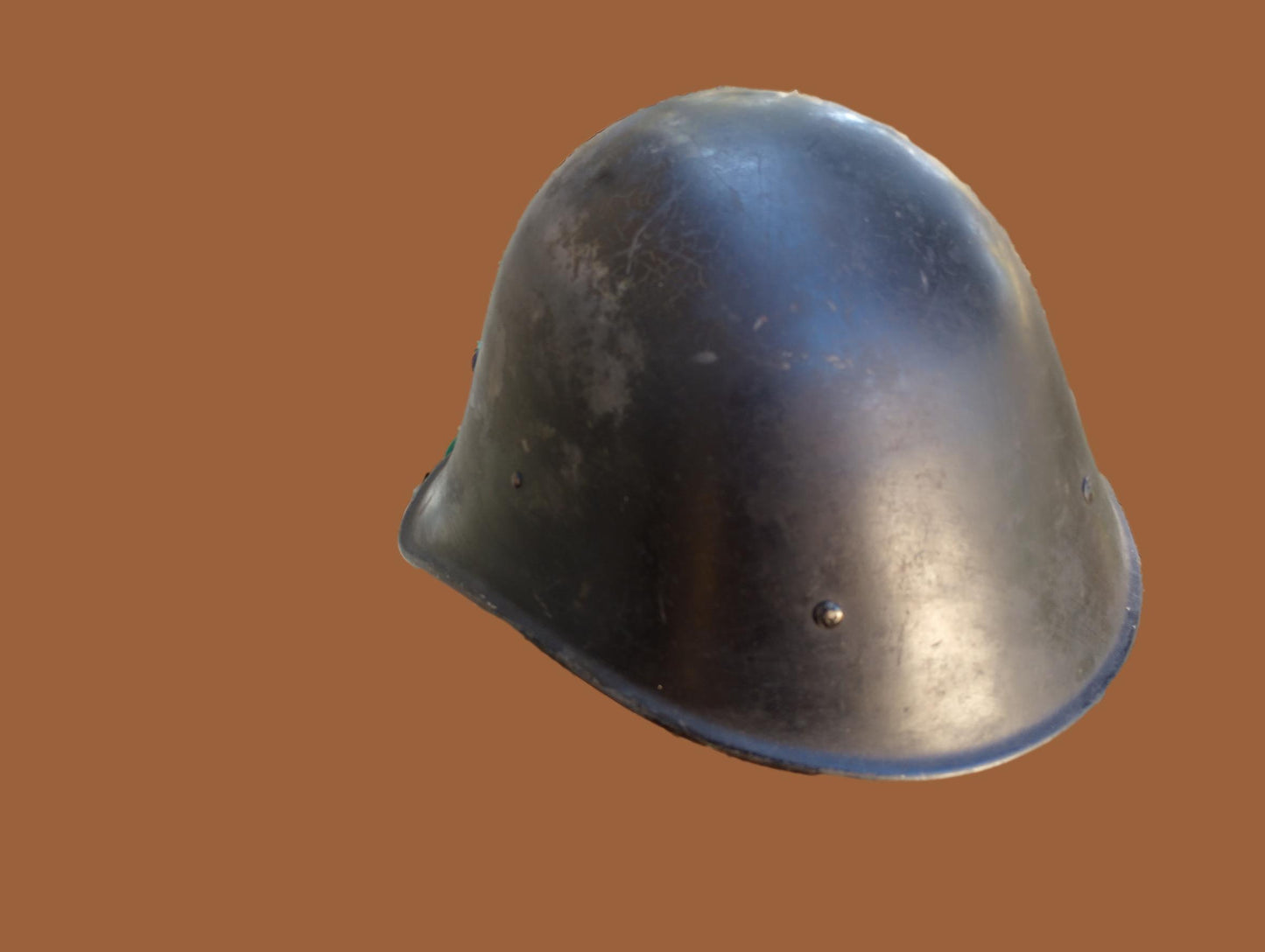 PRE WWII DUTCH POLICE HELMET M34 ORIGINAL MARKED 1440