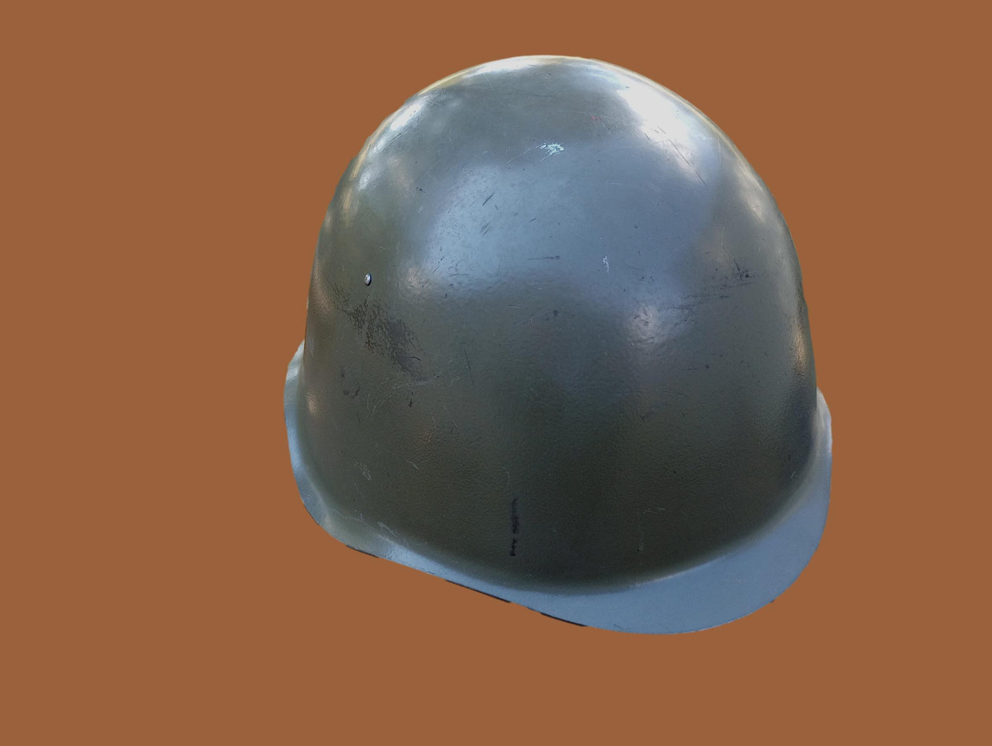 CZECH MILITARY VZ-53 HELMET AND LEATHER LINER WITH CHIN STRAP EARLY VERSION