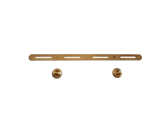 QUAD BRASS SERVICE FOUR 4 RIBBON BAR HOLDER MOUNTING BAR U.S MILITARY VETERAN