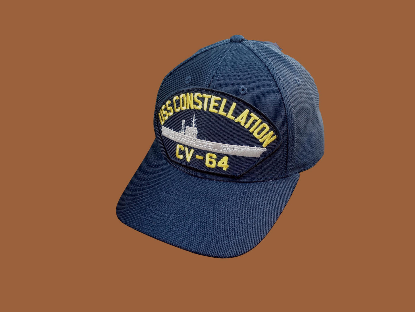USS CONSTELLATION CV-64 NAVY SHIP HAT U.S MILITARY OFFICIAL BALL CAP U.S.A MADE