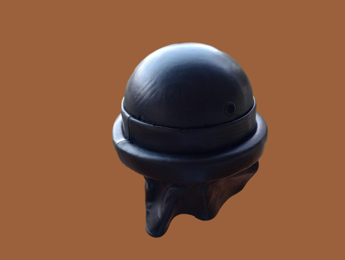 WWII OR POST WAR M-35 ITALIAN MILITARY LEATHER TANKERS HELMET ORIGINAL 1964