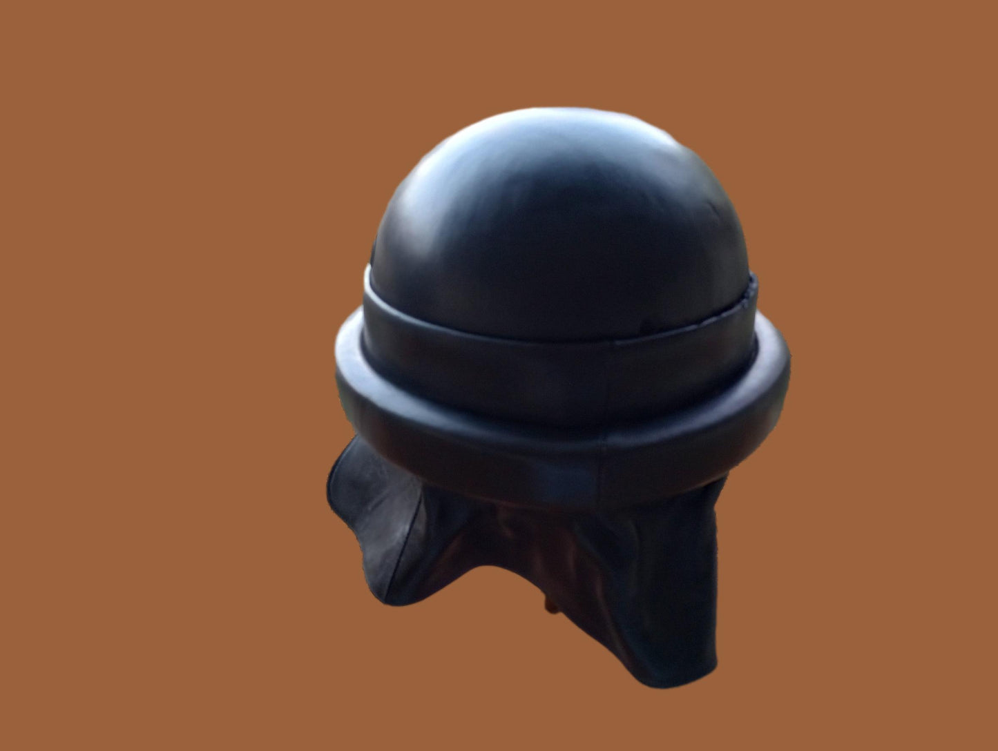 WWII OR POST WAR M-35 ITALIAN MILITARY LEATHER TANKERS HELMET ORIGINAL 1964