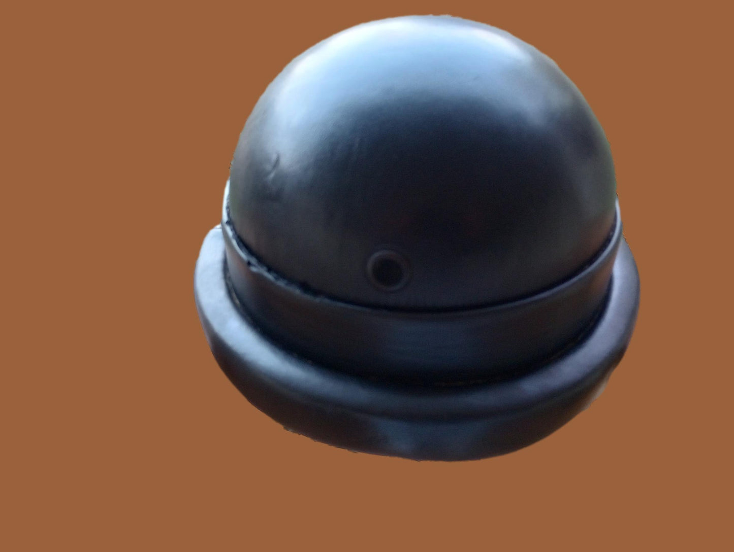 WWII OR POST WAR M-35 ITALIAN MILITARY LEATHER TANKERS HELMET ORIGINAL 1964