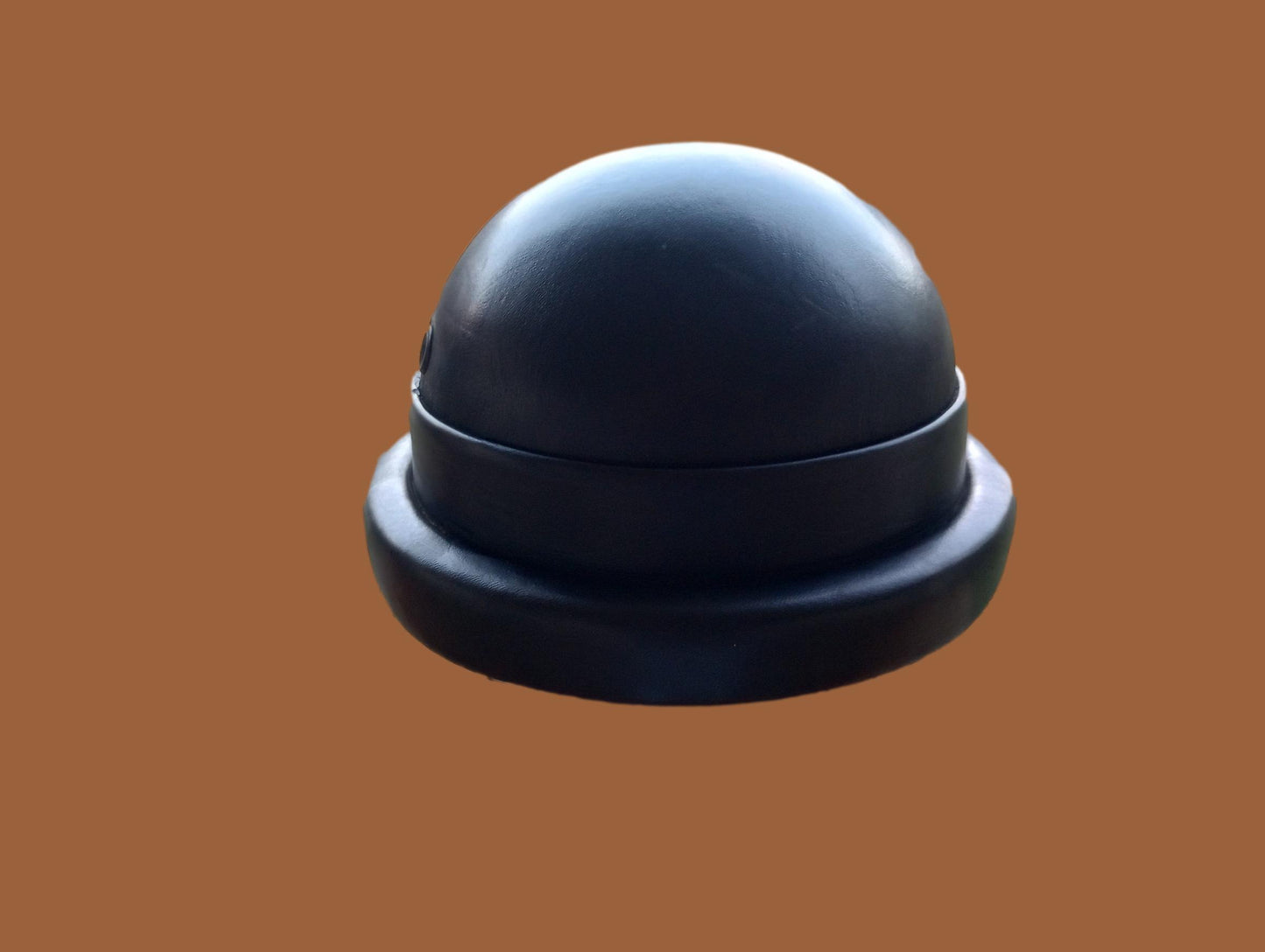 WWII OR POST WAR M-35 ITALIAN MILITARY LEATHER TANKERS HELMET ORIGINAL 1964