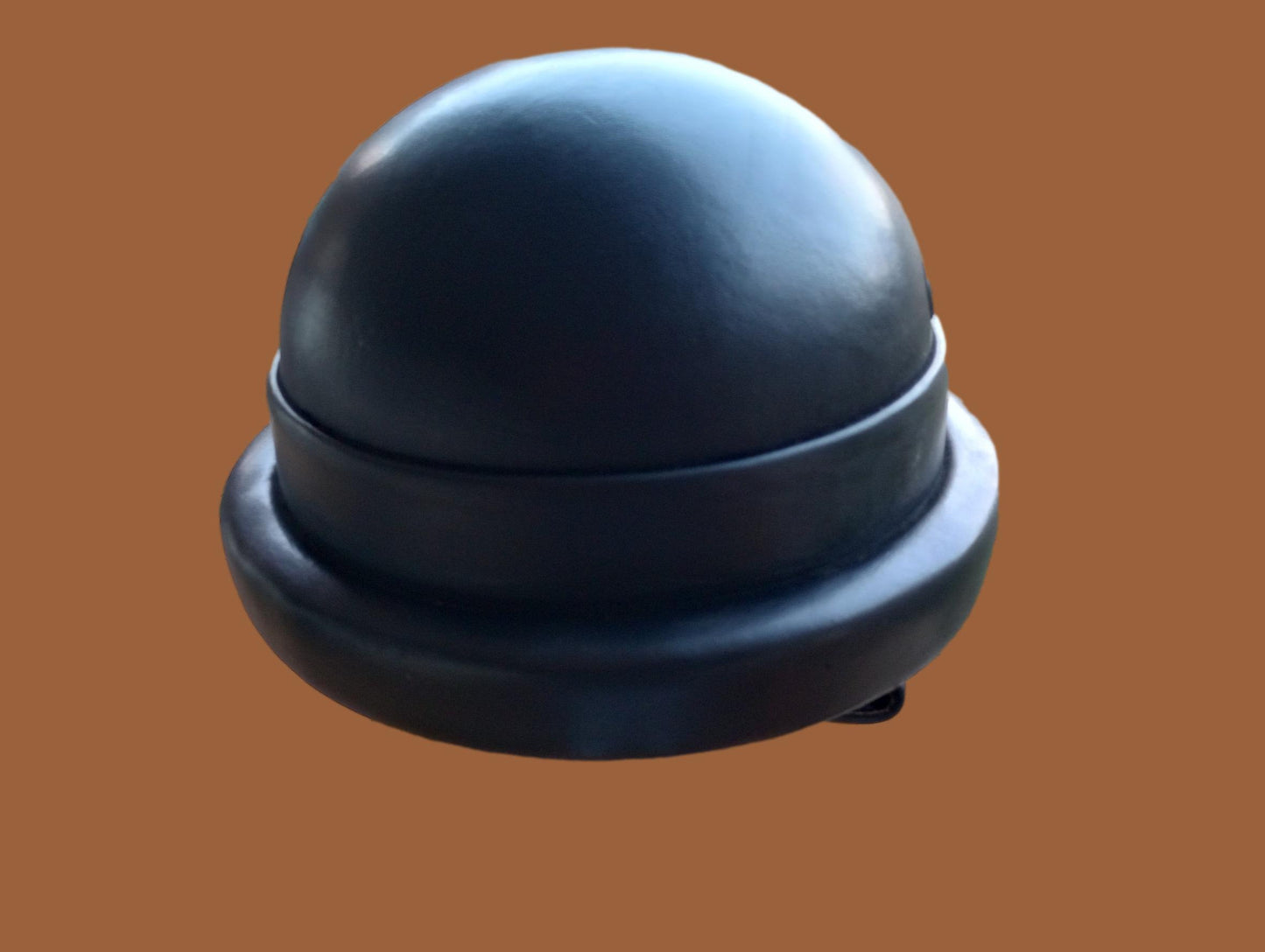 WWII OR POST WAR M-35 ITALIAN MILITARY LEATHER TANKERS HELMET ORIGINAL 1964