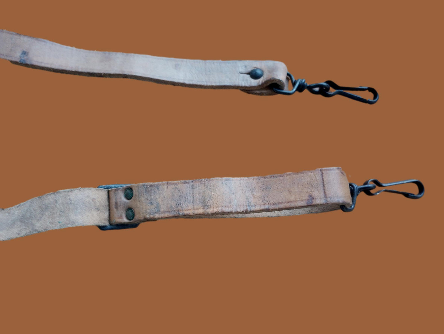 FRENCH MILITARY MAT BROWN LEATHER RIFLE SLING ARMY MAS RIFLE 49 & 49/54 GENUINE