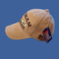U.S MILITARY VIETNAM VETERAN HAT EMBROIDERED MILITARY BALL CAP KHAKI STONEWASHED
