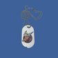 U.S MILITARY W.A.S.P. CHROME PLATED DOG TAG WITH CHAIN WOMENS AF SERVICE PILOT
