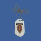 U.S MILITARY 25th DIVISION NECKLACE CHROME PLATED STAINLESS STEEL DOG TAG