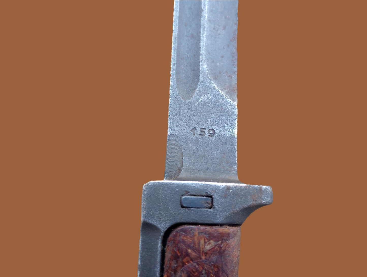 Original Czech Army Model VZ58 Bayonet With Leather Sheath Czech Military Knife