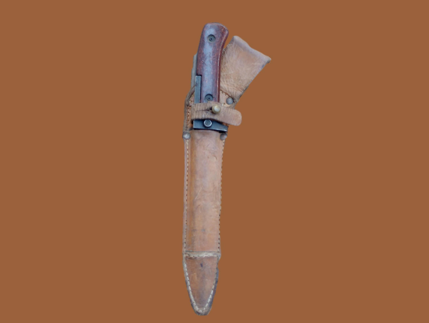 Original Czech Army Model VZ58 Bayonet With Leather Sheath Czech Military Knife