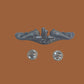 U.S MILITARY NAVY SILVER ENLISTED SUBMARINE PIN BADGE DOUBLE CLUTCH BACK
