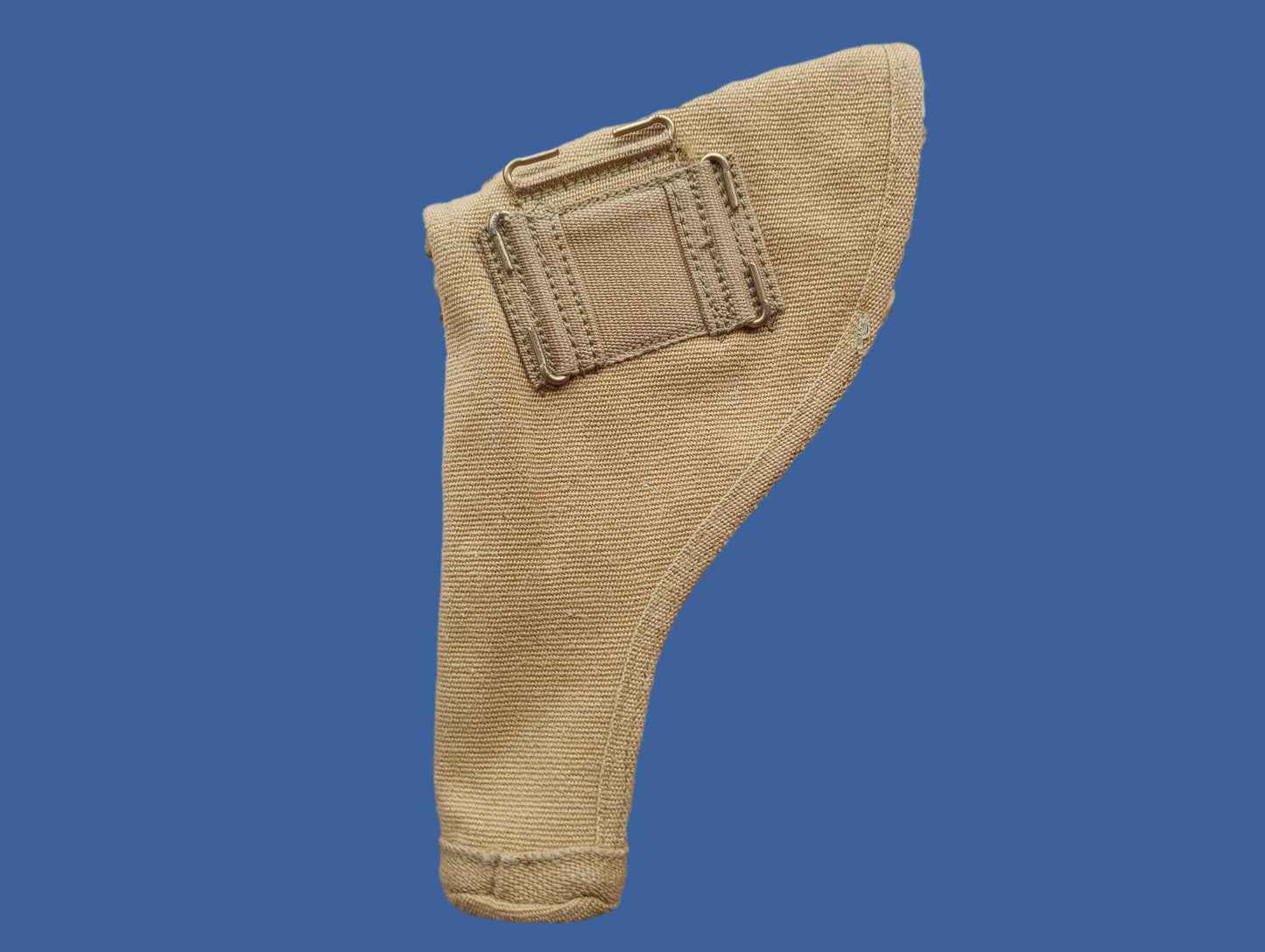 GENUINE WWII BRITISH HOLSTER MILITARY KHAKI P-37 WEB 1943 Z.L & T LTD WEBLEY